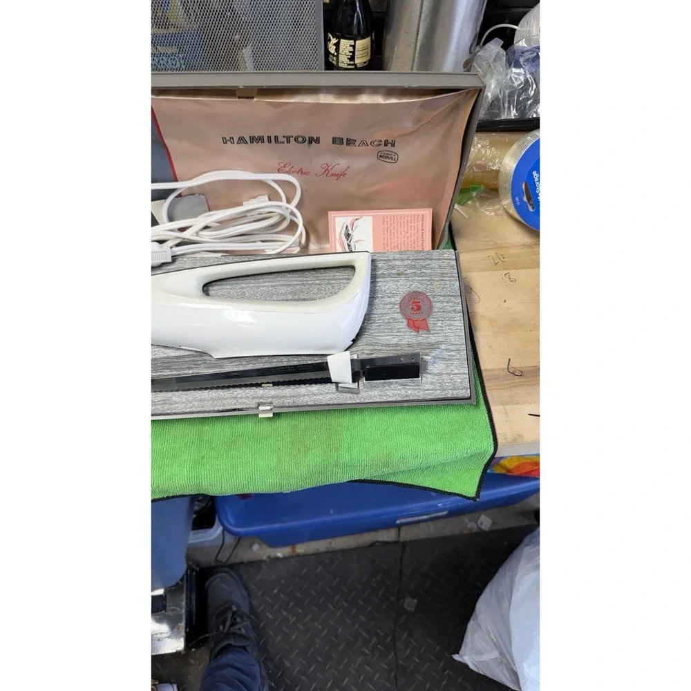 Vintage Hamilton Beach Electric Knife w/ Case Tested‎ Working
